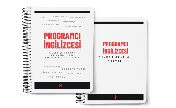 Software English Vocabulary Study Guide in Turkish and Practice Notebook